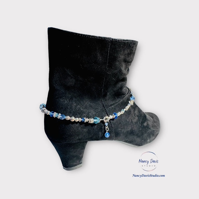 Find out more about this blue beaded boot jewelry