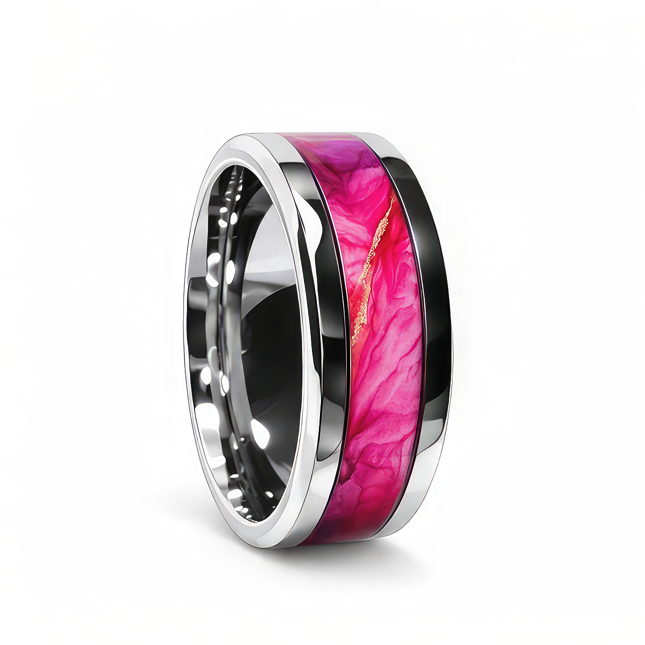 Sunrise Inlay Ring (Studio in Steel™)